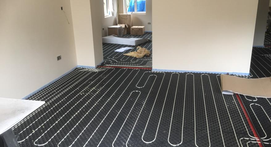 Underfloor Heating Installation in Chaldon